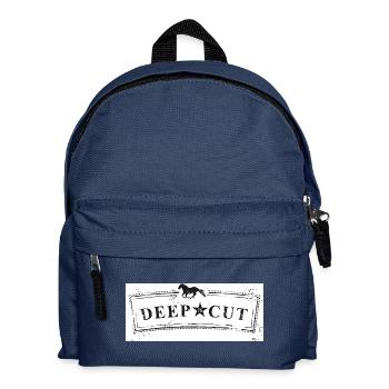 deep cut schild neu - Kinder Rucksack - Navy - Vorne