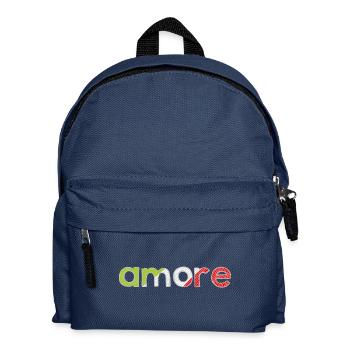 amore - Italia - Italy - Love - Liebe - Kids' Backpack - navy - Front