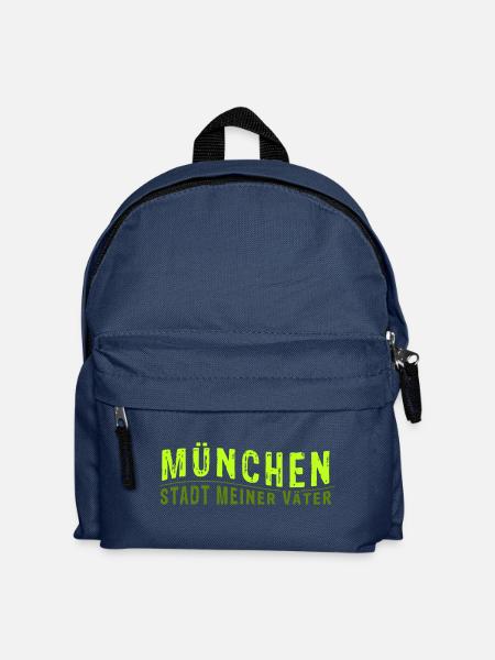 MÜNCHEN STADT MEINER VÄTER (Vektorgrafik) - Kinder Rucksack - Navy