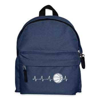 Basketball heart (I love basketball) - Kids' Backpack - navy - Front