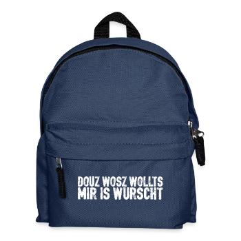 Bayer douz wosz wollts - Kinder Rucksack - Navy - Vorne