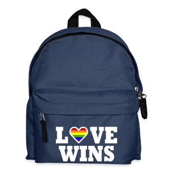 Love wins - Kinder Rucksack - Navy - Vorne