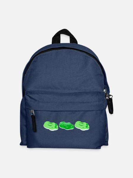 Süße Frösche gemischt - Kinder Rucksack - Navy