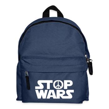 Peace / Stop wars / gift idea - Kids' Backpack - navy - Front