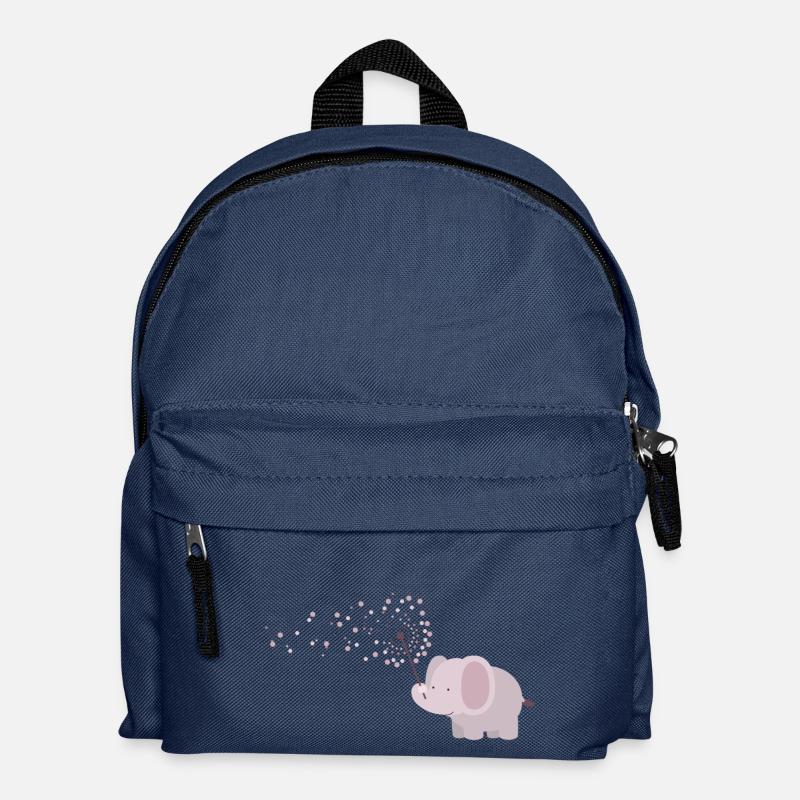 Elefant mit Pusteblume - Kinder Rucksack - Navy