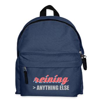 better than anything else reining western rider - Kids' Backpack - navy - Front