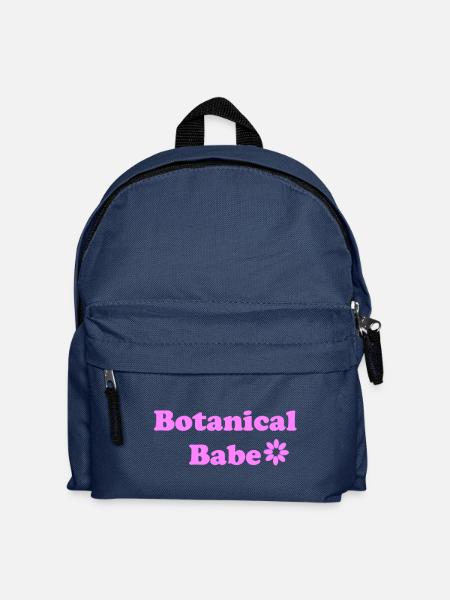 Botanisches Baby - Kinder Rucksack - Navy