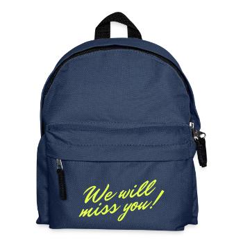 We Miss You Grief Farewell Gift - Kids' Backpack - navy - Front
