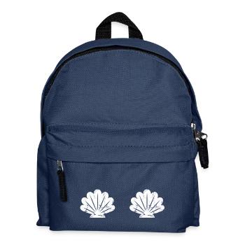 mermaid sea shell meerjungfrau muscheln - Kinder Rucksack - Navy - Vorne