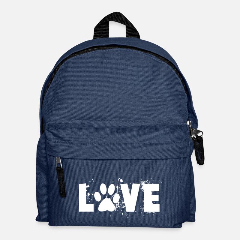 Hunde Liebe - Love - Kinder Rucksack - Navy