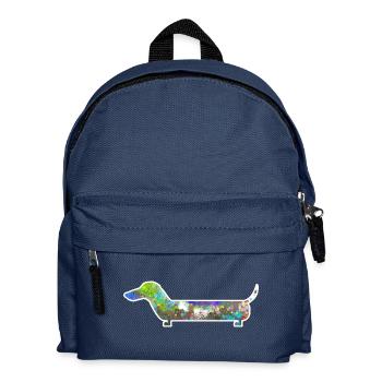 bunter Hund - Kinder Rucksack - Navy - Vorne