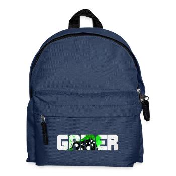 Gamer - Kinder Rucksack - Navy - Vorne