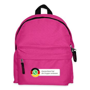 Germany left the group. - Kids' Backpack - fuchsia - Front