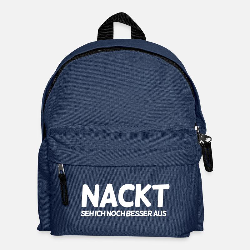 Lustiger Spruch - Kinder Rucksack - Navy