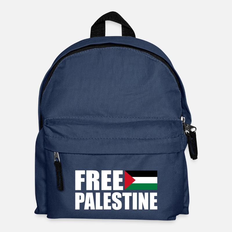 Free palestine - Kinder Rucksack - Navy