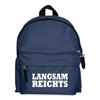 Langsam reichts - Kinder Rucksack - Navy - Vorne