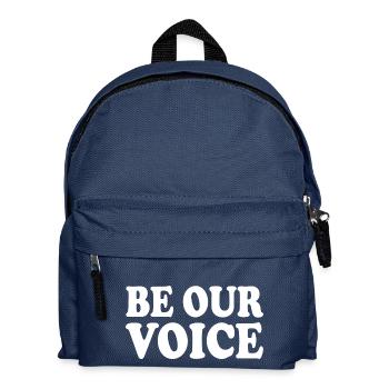 Be our voice - Kids' Backpack - navy - Front