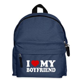 I love my boyfriend - Kinder Rucksack - Navy - Vorne