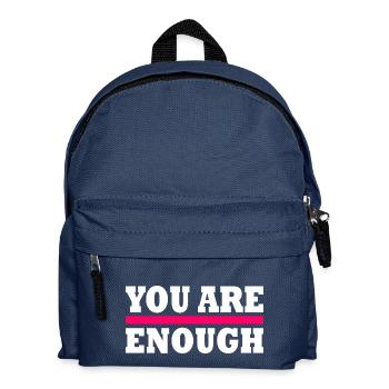 You are enough - Kids' Backpack - navy - Front