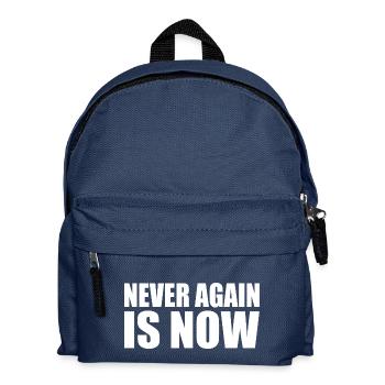 Never again is now - Kids' Backpack - navy - Front