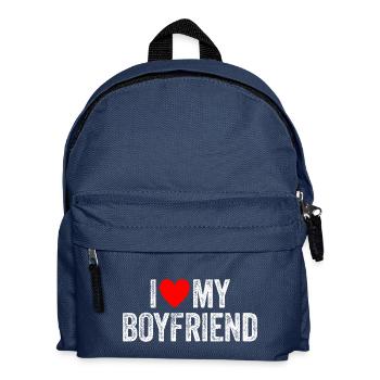 J’aime mon copain Copain de la Saint-Valentin - Sac à dos Enfant - bleu marine - Devant