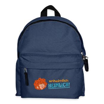 Pumuckl Unheimlich Heimlich Schriftzug - Kinder Rucksack - Navy - Vorne