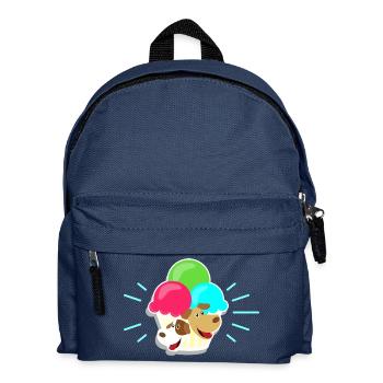 Glace et chiens cadeau I - Sac à dos Enfant - bleu marine - Devant