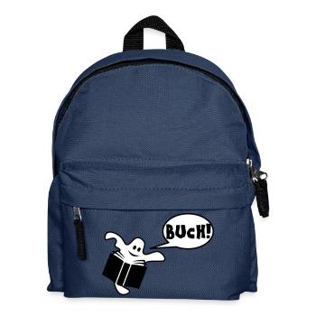 Buch - Kinder Rucksack - Navy - Vorne