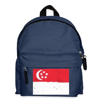 Flag of Singapore - Kids' Backpack - navy - Front