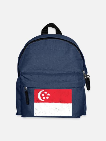 Flag of Singapore - Kids' Backpack - navy