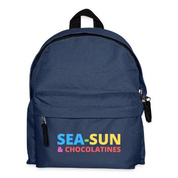 Meeressonne und Chocolatines - Kinder Rucksack - Navy - Vorne
