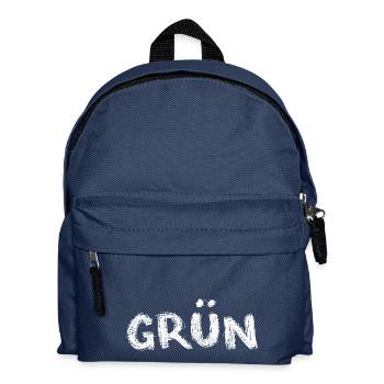 grün oder ? - Kinder Rucksack - Navy - Vorne