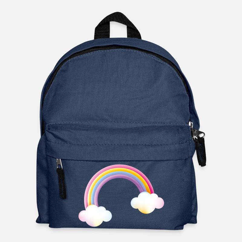Smiley Rainbow - Kinder Rucksack - Navy
