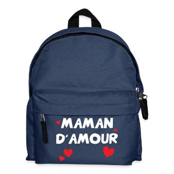 Maman d'Amour - Muttertag - Kinder Rucksack - Navy - Vorne