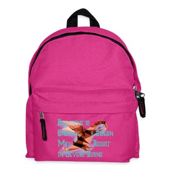 Freundlicher Drache - Kinder Rucksack - Fuchsia - Vorne
