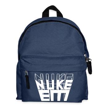 Nuke Em 3D text - Kids' Backpack - navy - Front