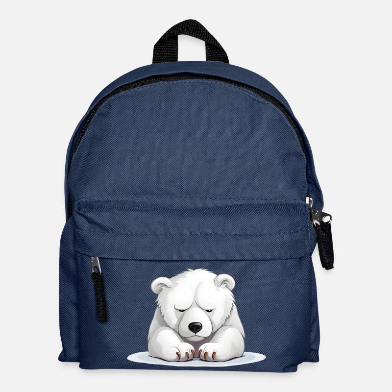 Grumpy Eisbär - Kinder Rucksack - Navy