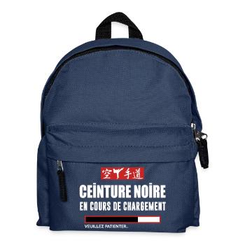 Karate - ceinture noire - Sac à dos Enfant - bleu marine - Devant