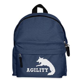 Agility Border White - Kids' Backpack - navy - Front