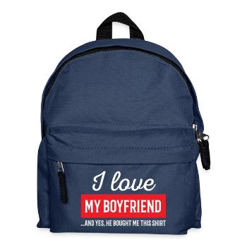 I Love My Boyfriend - Kids' Backpack - navy - Front