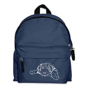 Berner Sennenhund - Kinder Rucksack - Navy - Vorne