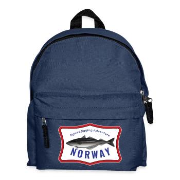 Norvège Speed Jiggung Adventure Pollock Cadeau - Sac à dos Enfant - bleu marine - Devant