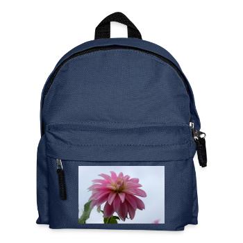 Dahlia rose rose fleur, fleur - Sac à dos Enfant - bleu marine - Devant