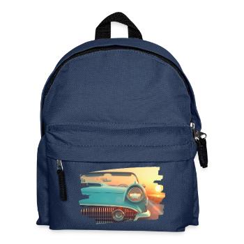 Turquoise classic at sunset - Kids' Backpack - navy - Front