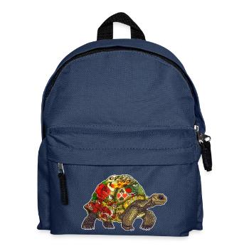 Turtle Tattoo - white contour - Sac à dos Enfant - bleu marine - Devant