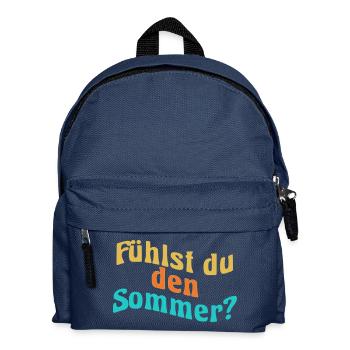 Fühlst du den Sommer? - Kinder Rucksack - Navy - Vorne