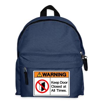Mein Haus Meine Regeln - Kinder Rucksack - Navy - Vorne