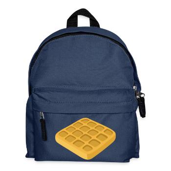 belgian waffles belgische waffeln breakfast4 - Kinder Rucksack - Navy - Vorne