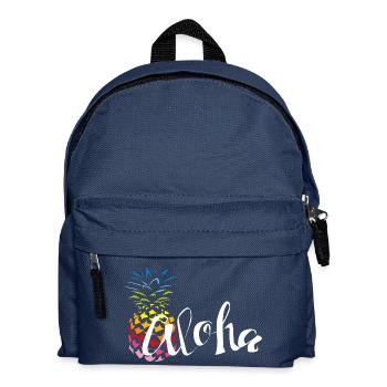 Pineapple Rainbow Aloha - Kids' Backpack - navy - Front