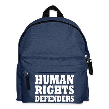 Human rights defenders - Kids' Backpack - navy - Front